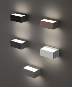 IDEAL LUX Επιτοίχιο Φωτιστικό TWIN 1xG9 IP44 Γκρι Χρώματος – 326979