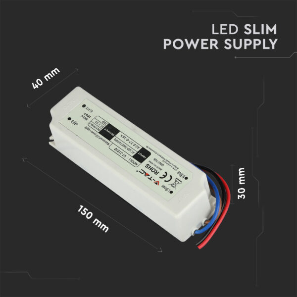 Τροφοδοτικό Αδιάβροχο IP67 DC:12V 30W V-TAC – 3271