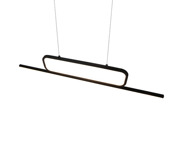 Κρεμαστό Φωτιστικό Trio Lighting  LED 38W Μαύρο Ματ Μεταλλικό Step Dimmable 4500lm  3000K – 327210332