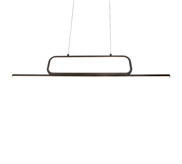 Κρεμαστό Φωτιστικό Trio Lighting  LED 38W Μαύρο Ματ Μεταλλικό Step Dimmable 4500lm  3000K – 327210332