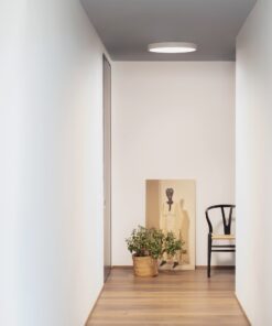 IDEAL LUX Φωτιστικό Οροφής RAY PL LED 26W 3000K-4000K IP44 Mαύρου Χρώματος – 327600