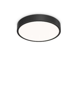 IDEAL LUX Φωτιστικό Οροφής RAY PL LED 26W 3000K-4000K IP44 Mαύρου Χρώματος – 327600