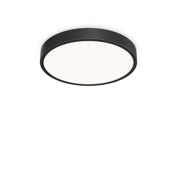 IDEAL LUX Φωτιστικό Οροφής RAY PL LED 43W 3000K IP44 Μαύρου Χρώματος - 327686