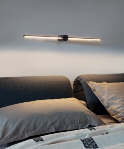 IDEAL LUX Επιτοίχιο Φωτιστικό FILO LED 16W 3000K IP44 Μαύρου Χρώματος – 310152