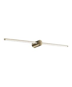 IDEAL LUX Επιτοίχιο Φωτιστικό FILO LED 13W 3000K IP44 Χρυσού Χρώματος – 327792