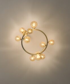 IDEAL LUX Φωτιστικό Οροφής PERLAGE 10xG9 Χρυσού Χρώματος – 327808