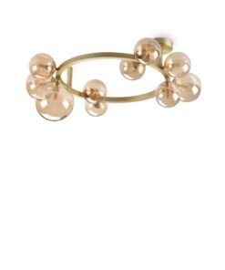 IDEAL LUX Φωτιστικό Οροφής PERLAGE 10xG9 Χρυσού Χρώματος – 327808