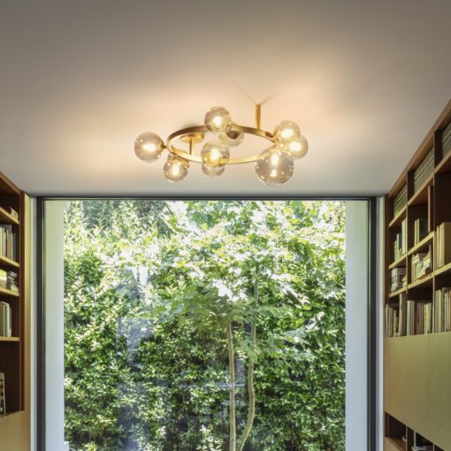 IDEAL LUX Φωτιστικό Οροφής PERLAGE 10xG9 Λευκού Χρώματος – 327815