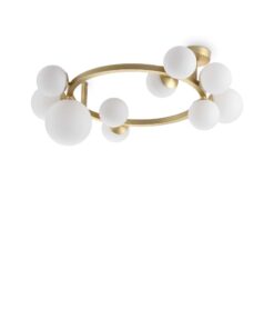 IDEAL LUX Φωτιστικό Οροφής PERLAGE 10xG9 Λευκού Χρώματος – 327815