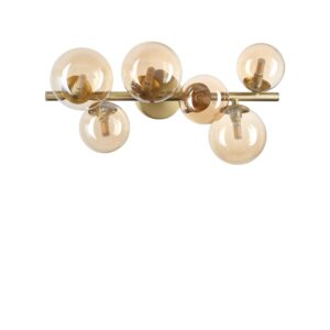 IDEAL LUX Φωτιστικό Οροφής PERLAGE 6xG9 Χρυσού Χρώματος – 327822