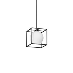 IDEAL LUX Κρεμαστό Φωτιστικό LINGOTTO 1xG9 Μαύρου Χρώματος – 327839