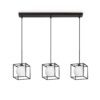IDEAL LUX Κρεμαστό Φωτιστικό LINGOTTO SINGLE 3xE14 Μαύρου Χρώματος – 327846