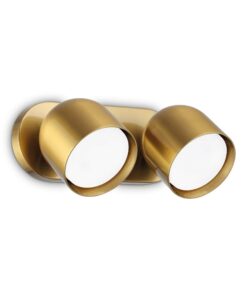 IDEAL LUX Επιτοίχιο Φωτιστικό DODO 2xGX53 Χρυσού Χρώματος – 327921