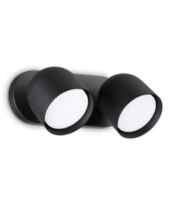 IDEAL LUX Επιτοίχιο Φωτιστικό DODO 2xGX53 Μαύρου Χρώματος – 327938