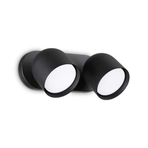 IDEAL LUX Επιτοίχιο Φωτιστικό DODO 2xGX53 Μαύρου Χρώματος – 327938