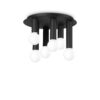 IDEAL LUX Φωτιστικό Οροφής PETIT 6xE27 Μαύρου Χρώματος – 327976