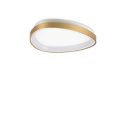 IDEAL LUX Φωτιστικό Οροφής GEMINI PL LED 23W 3000K Χρυσό Χρώματος – 328034