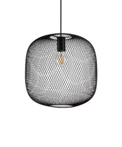 IDEAL LUX Κρεμαστό Φωτιστικό NET 1xE27 Μαύρου Χρώματος – 328126
