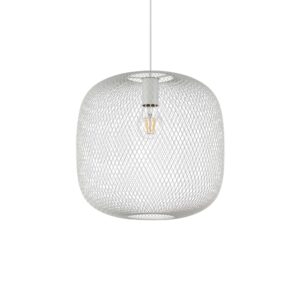 IDEAL LUX Κρεμαστό Φωτιστικό NET 1xE27 Λευκού Χρώματος – 328133