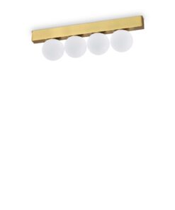 IDEAL LUX Φωτιστικό Οροφής PING PONG LED 12W 3000K Χρυσού Χρώματος – 328249