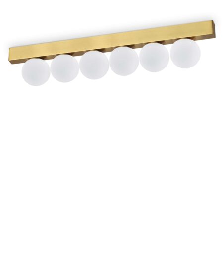 IDEAL LUX Φωτιστικό Οροφής PING PONG LED 18W 3000K Χρυσού Χρώματος – 328263