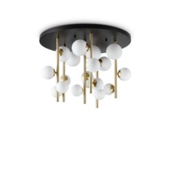 IDEAL LUX Φωτιστικό Οροφής PERLAGE 18xG9 Λευκού Χρώματος – 328393