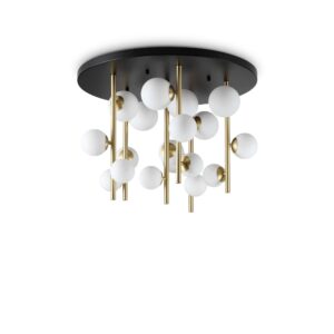 IDEAL LUX Φωτιστικό Οροφής PERLAGE 18xG9 Λευκού Χρώματος – 328393