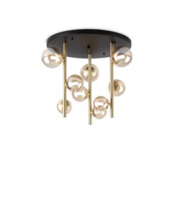 IDEAL LUX Φωτιστικό Οροφής PERLAGE 11xG9 Χρυσού Χρώματος – 328409