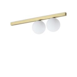 IDEAL LUX Φωτιστικό Οροφής BINOMIO 2XG9 Χρυσού Χρώματος – 328447