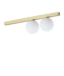 IDEAL LUX Φωτιστικό Οροφής BINOMIO 2XG9 Χρυσού Χρώματος – 328447