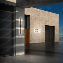 IDEAL LUX Επιτοίχιο Φωτιστικό LINEA LED 20W 3000K IP54 Χρώματος Ανθρακί – 313467