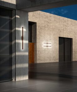 IDEAL LUX Επιτοίχιο Φωτιστικό LINEA LED 20W 3000K IP54 Χρώματος Ανθρακί – 313467