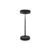 IDEAL LUX Φορητό Επιτραπέζιο Φωτιστικό LED 2W 3000K IP54 Μαύρου Χρώματος Επαναφορτιζόμενο – 328614