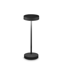 IDEAL LUX Φορητό Επιτραπέζιο Φωτιστικό LED 2W 3000K IP54 Μαύρου Χρώματος Επαναφορτιζόμενο – 328614