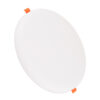 GloboStar® 60192 Χωνευτό LED Panel FrameLess Φ22cm 33W 3492lm 180° AC 220-240V IP20 με Σύστημα Ρυθμιζόμενης Τρύπας Κοπής από 3.5εκ έως 20.5εκ – Φ22.2 x Υ2cm Φυσικό Λευκό 4500K – 3 Years Warranty
