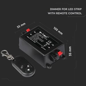LED Dimmer για LED ταινία Με Χειριστήριο 96W/192W V-TAC – 3300
