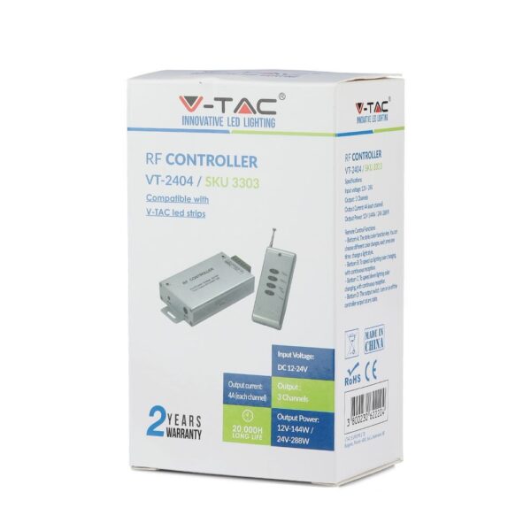 LED Controller Ασύρματο Με Χειριστήριο 144W V-TAC – 3303