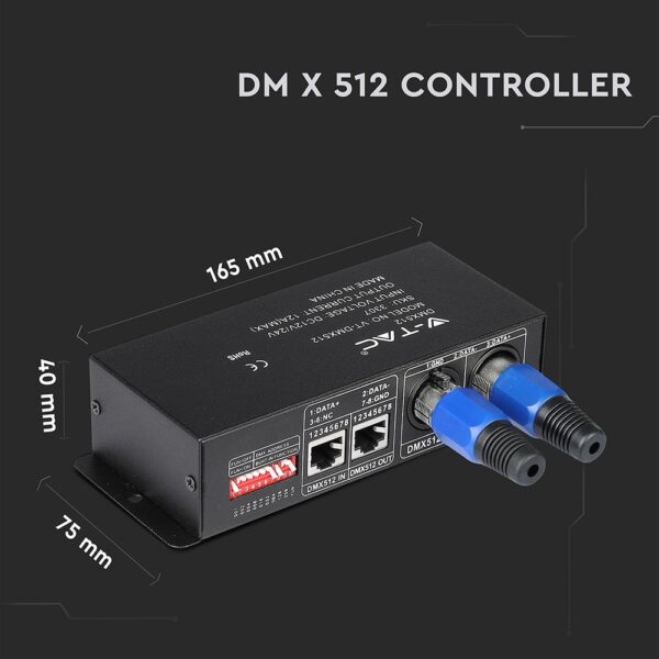 LED Controller RGB DMX 512 144W/288W V-TAC – 3307