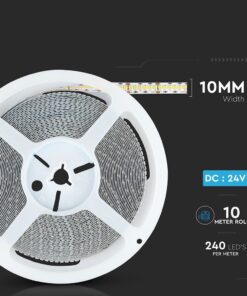 LED Ταινία 18W V-TAC PRO Samsung Chip Dimmable 24V 1500lm/m CRI >95 Θερμό Λευκό 3000Κ 10 Μέτρα – 331