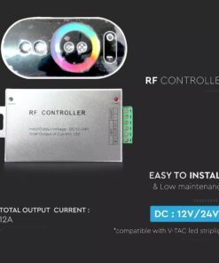 LED Controller με Τηλεχειριστήριο Αφής RF για Ταινίες RGB 144W/288W V-TAC – 3312