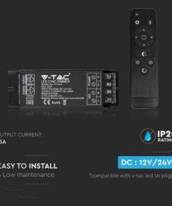 LED Dimmer για LED ταινία Με Χειριστήριο 144W/288W V-TAC – 3337