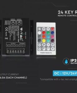 LED Controller με Τηλεχειριστήριο RF για Ταινίες RGBW 288W/576W V-TAC – 3338