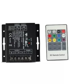 LED Controller με Τηλεχειριστήριο RF για Ταινίες RGB 288W/576W V-TAC – 3339