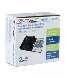 LED Controller με Τηλεχειριστήριο RF για Ταινίες RGB 288W/576W V-TAC – 3339