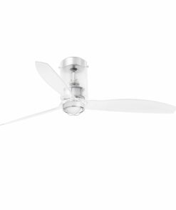 Faro Barcelona Mini Tube Ανεμιστήρας Οροφής με Τηλεχειριστήριο Διαφανής – 33393