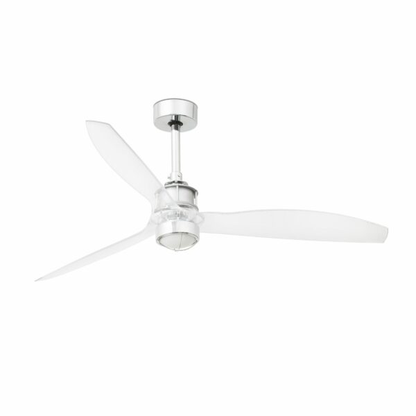 JUST FAN Ø1280 MM CHROME 3 BLADES TRANS 17W 3000K FARO - 33394-9