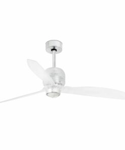 DECO FAN Ø1280MM CHROME BLADES TRANS 17W 3000K W/RFARO – 33394DWP-9