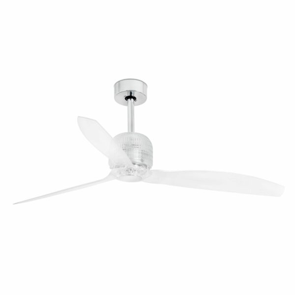 DECO FAN Ø1280 MM CHROME 3 TRANSPARENT BLADES     FARO - 33394D