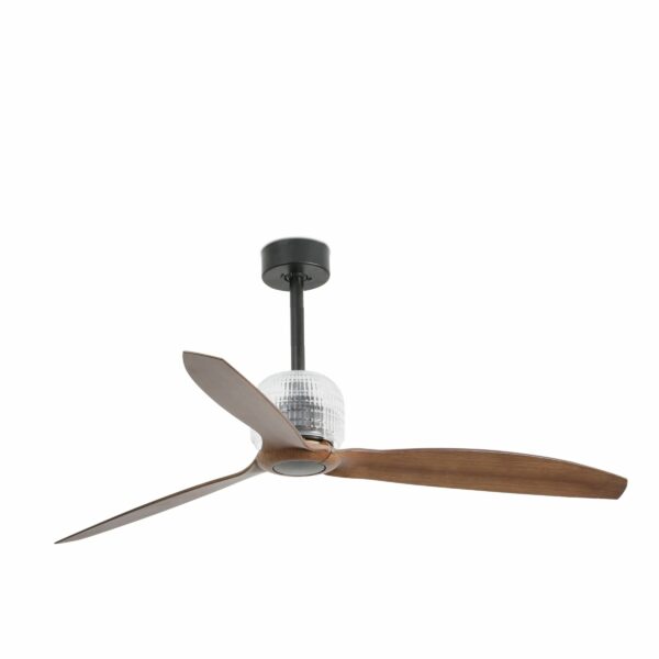 DECO FAN Ø1280 MM BLACK 3 BLADES WOOD DARK W/R    FARO - 33395DWP