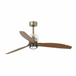 DECO FAN Ø1280 MM OLD GOLD 3 BLADES 17W 3000K     FARO – 33398D-10